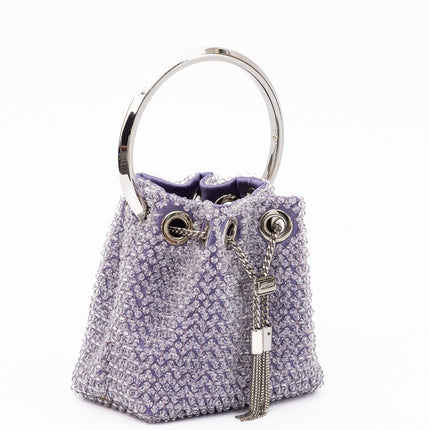 Jimmy Choo Light Purple Bon Bon Micro Crystals Bucket