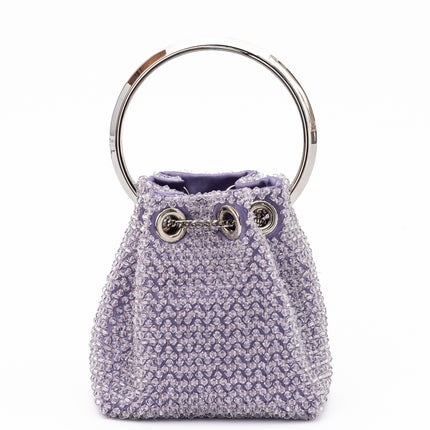 Jimmy Choo Light Purple Bon Bon Micro Crystals Bucket