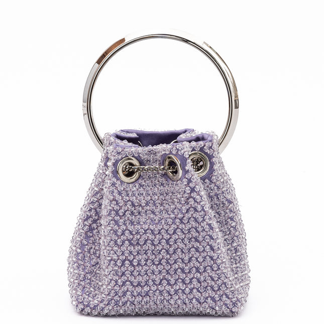 Jimmy Choo Light Purple Bon Bon Micro Crystals Bucket