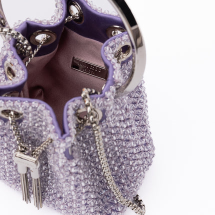 Jimmy Choo Light Purple Bon Bon Micro Crystals Bucket