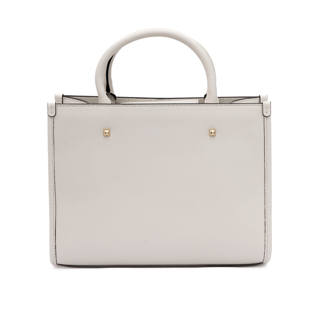 Jimmy Choo White Avenue S Tote Leather Handbag