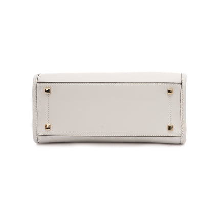 Jimmy Choo White Avenue S Tote Leather Handbag