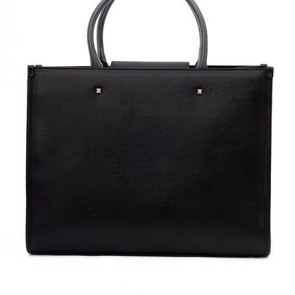 Jimmy Choo Black Avenue S Tote Leather Handbag