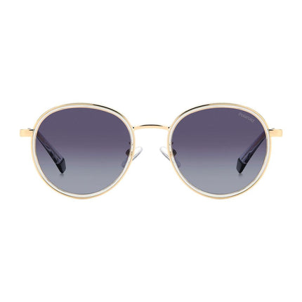 Polaroid Gold Stainless Steel Sunglasses