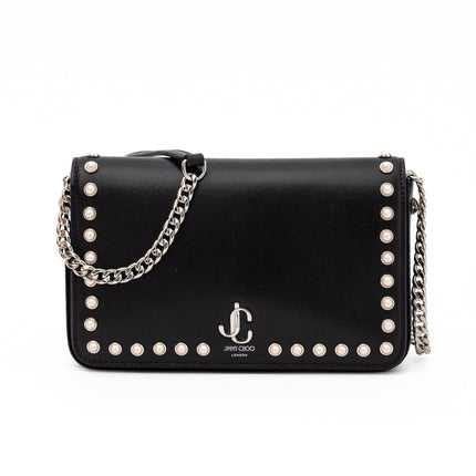 Jimmy Choo Black Leather Crossbody Bag