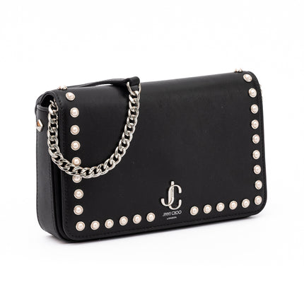 Jimmy Choo Black Leather Crossbody Bag