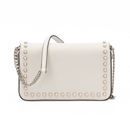 Jimmy Choo White Leather Crossbody Bag