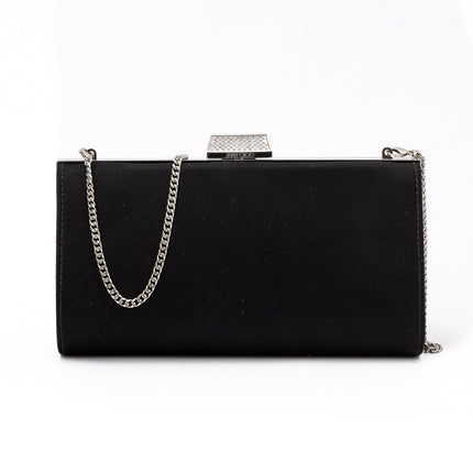 Jimmy Choo Black Satin Crossbody Bag