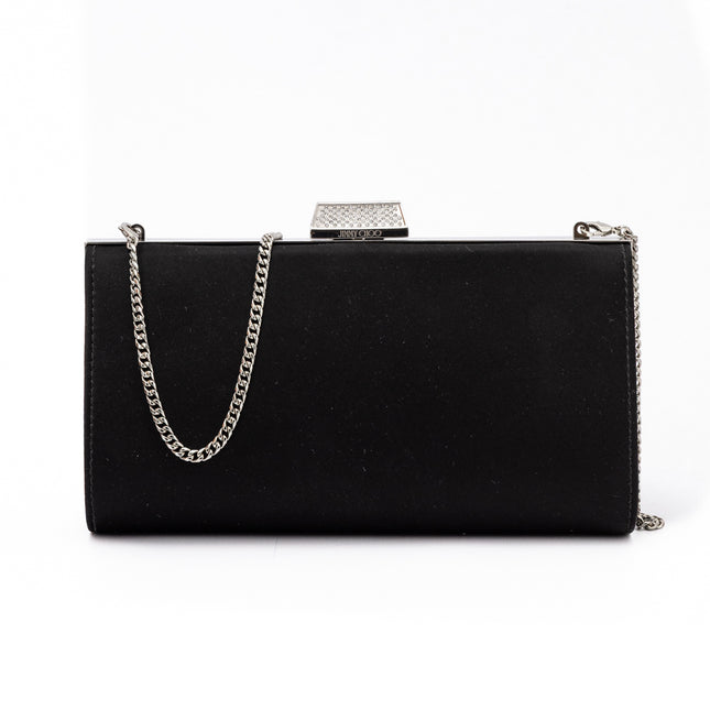 Jimmy Choo Black Satin Crossbody Bag