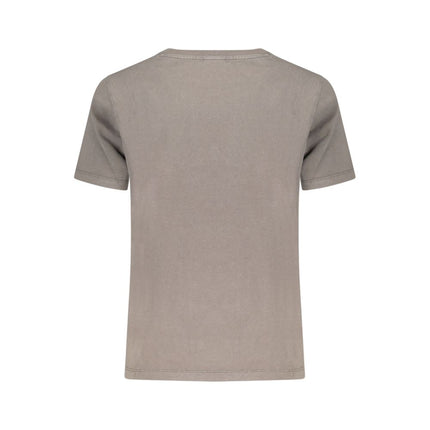 Desigual Grigio Cotton Women T-Shirt