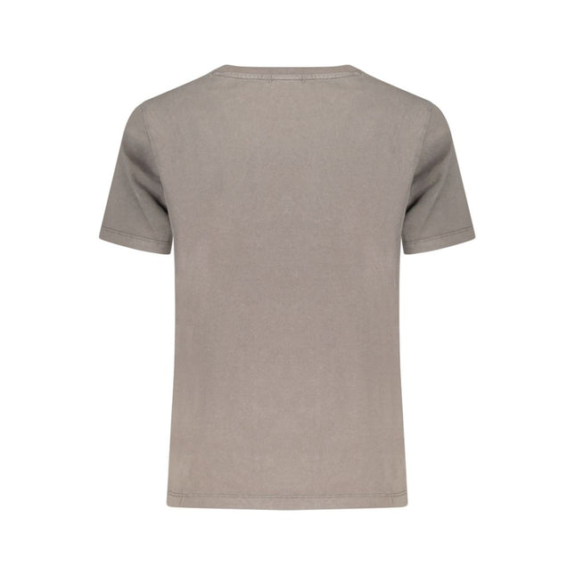 Desigual Grigio Cotton Women T-Shirt