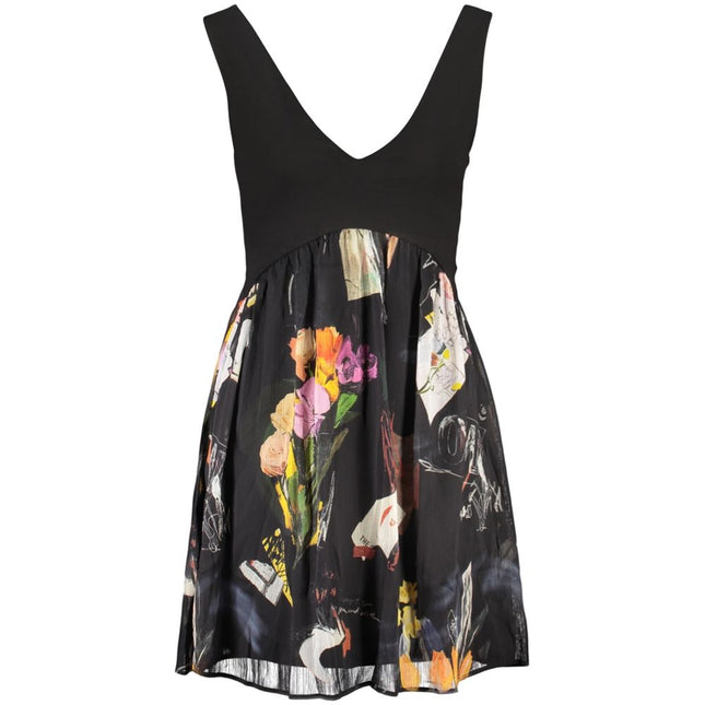 Desigual Black Polyester Women Dress Desigual