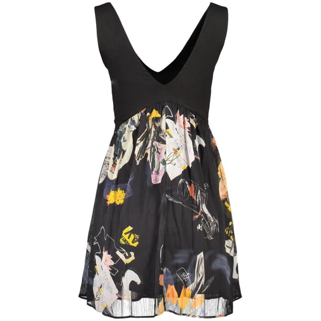 Desigual Black Polyester Women Dress Desigual