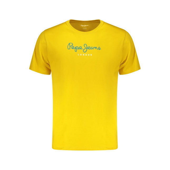 Pepe Jeans Giallo Cotton Men T-Shirt