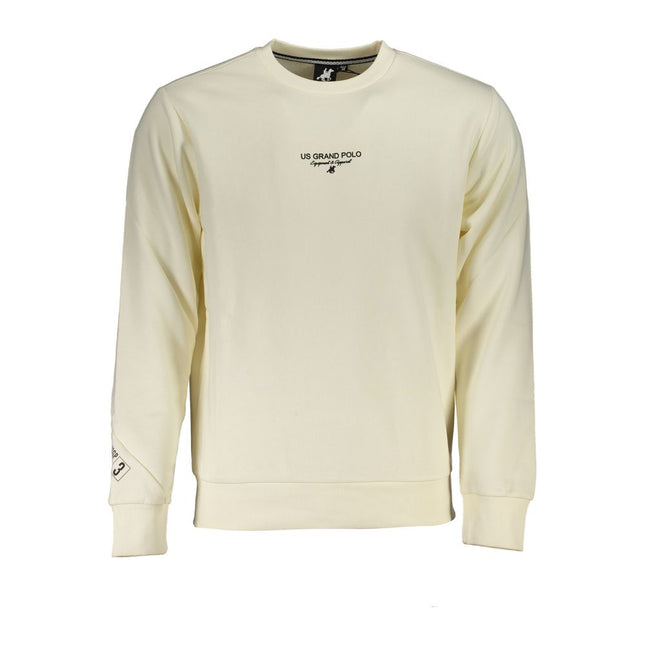 U.S. Grand White Cotton Men's Sweatshirt