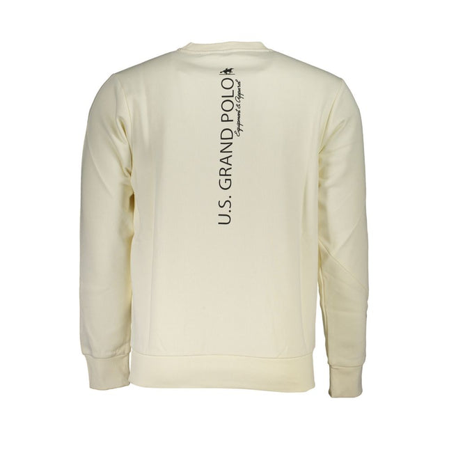 U.S. Grand White Cotton Men's Sweatshirt