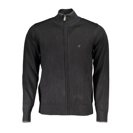 U.S. Grand Black Viscose Men Cardigan