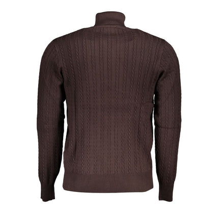 U.S. Grand Marrone Viscosa Uomo Maglia