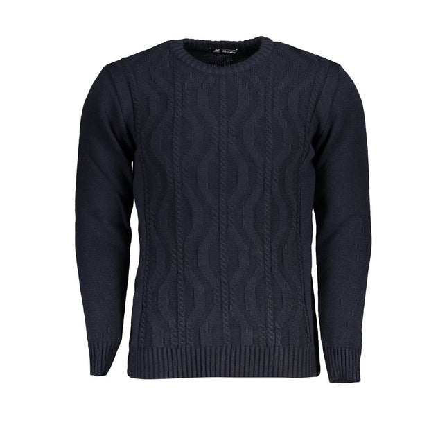 U.S. Grand Blue Acrylic Men's Sweater
