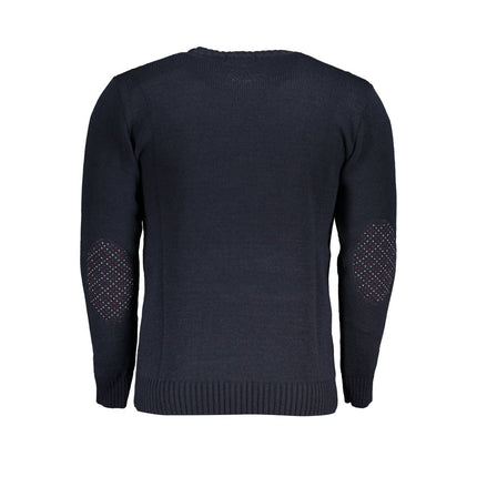 U.S. Grand Blue Acrylic Men's Sweater