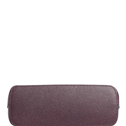 Dolce & Gabbana Dark Purple Leather DG Logo Zip Around Hand Purse Wallet