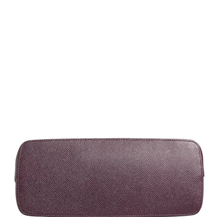 Dolce & Gabbana Dark Purple Leather DG Logo Zip Around Hand Purse Wallet