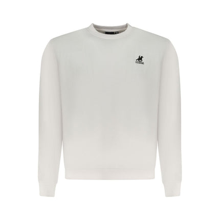 U.S. Grand White Cotton Men Sweatshirt