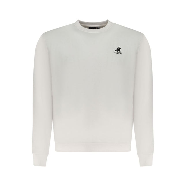 U.S. Grand White Cotton Men Sweatshirt