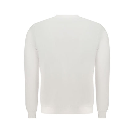 U.S. Grand White Cotton Men Sweatshirt