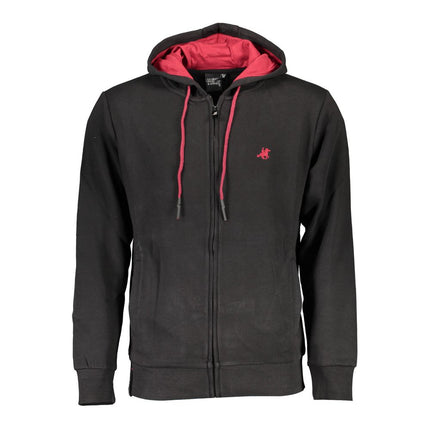 U.S. Grand Black Cotton Men's Hoodie
