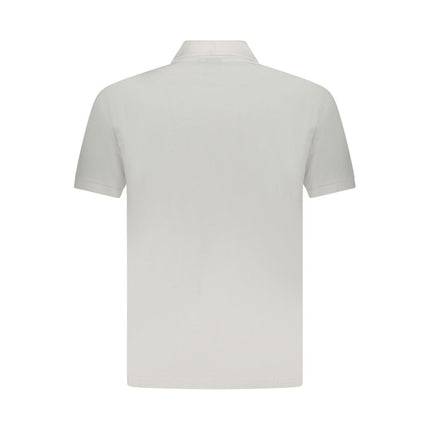 U.S. Grand White Cotton Men Polo Shirt