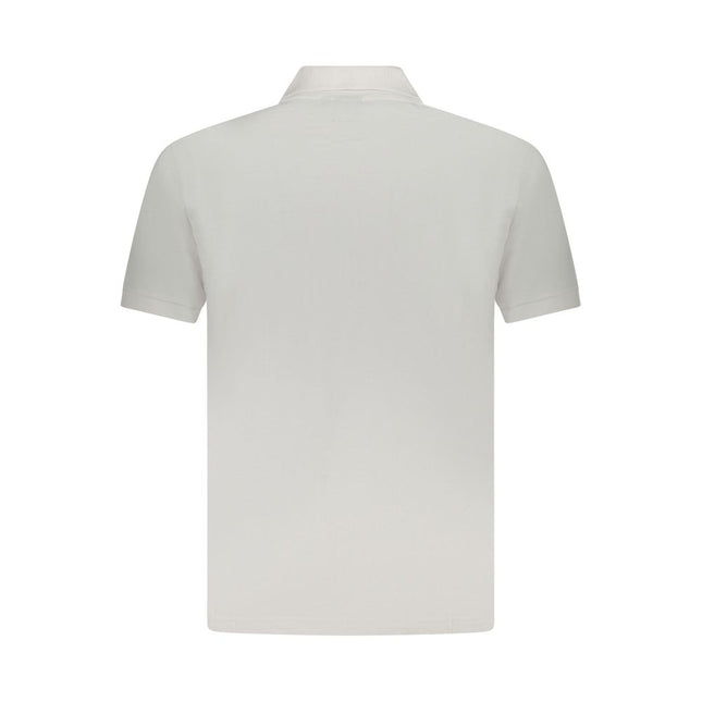 U.S. Grand White Cotton Men Polo Shirt