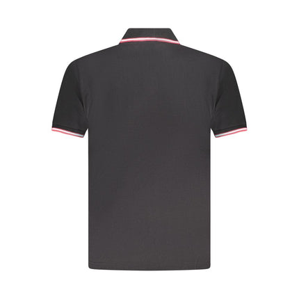 U.S. Grand Black Cotton Mens Polo Shirt