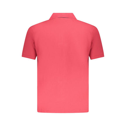 U.S. Grand Red Cotton Men Polo Shirt