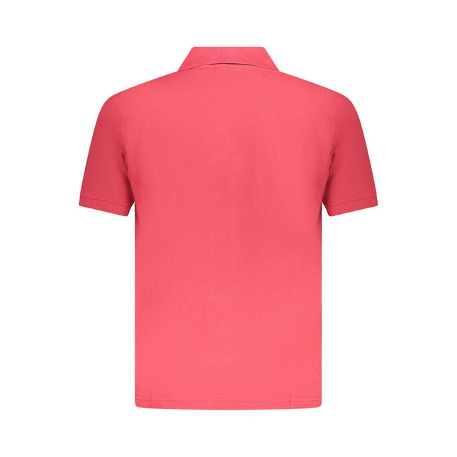 U.S. Grand Red Cotton Men Polo Shirt