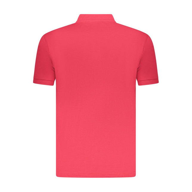 U.S. Grand Red Cotton Men Polo Shirt