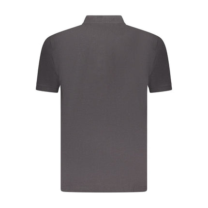 U.S. Grand Black Cotton Men Polo Shirt