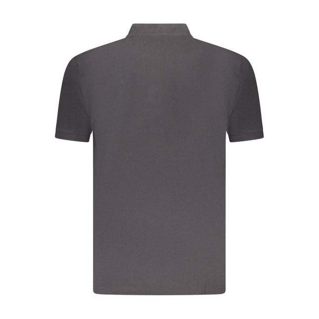 U.S. Grand Black Cotton Men Polo Shirt