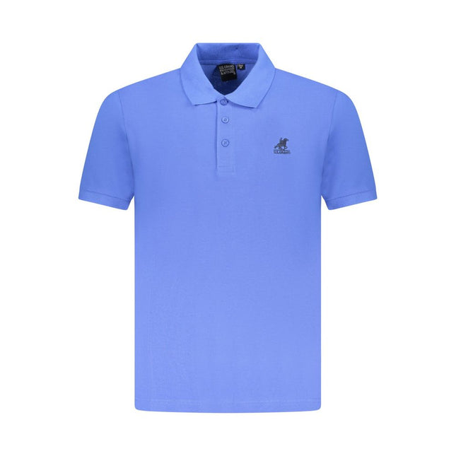 U.S. Grand Polo Blue Cotton Men Polo Shirt