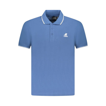 U.S. Grand Blue Cotton Men Polo Shirt