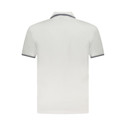 U.S. Grand White Cotton Men Polo Shirt