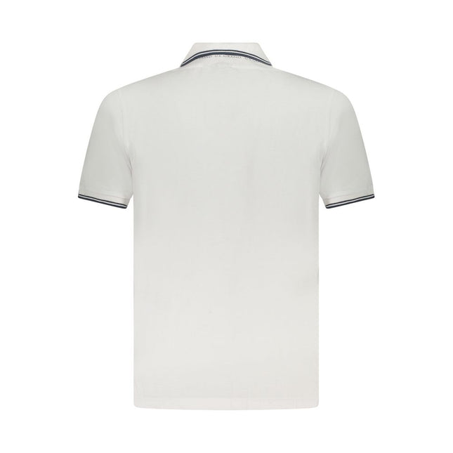 U.S. Grand White Cotton Men Polo Shirt