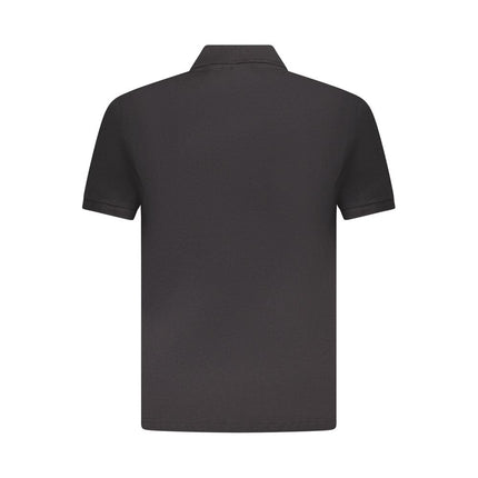 U.S. Grand Black Cotton Mens Polo Shirt