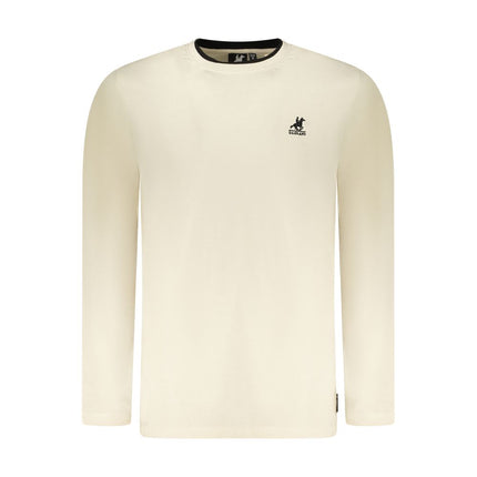 U.S. Grand Beige Cotton Men T-Shirt