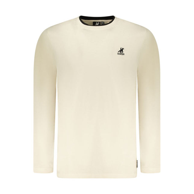 U.S. Grand Beige Cotton Men T-Shirt