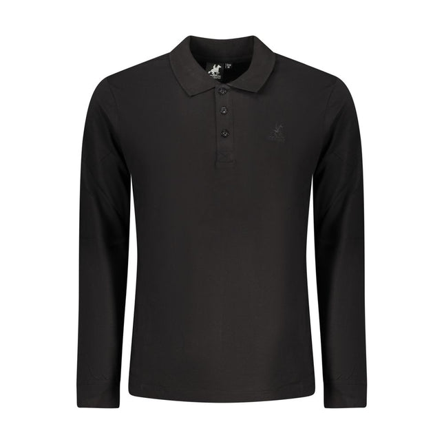 U.S. Grand Polo Black Cotton Men Polo Shirt