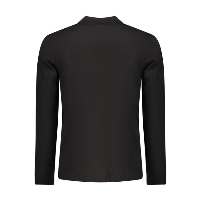 U.S. Grand Black Cotton Men Polo Shirt