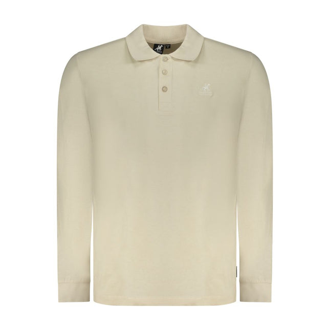 U.S. Grand Polo Beige Cotton Men Polo Shirt