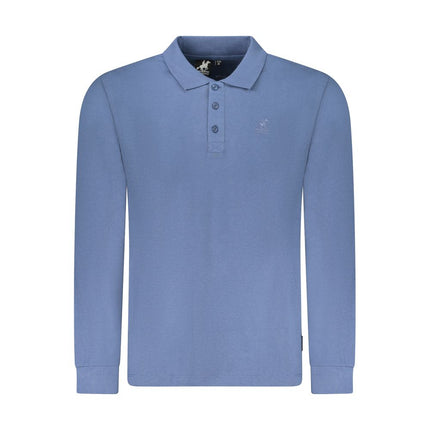 U.S. Grand Blue Cotton Men's Polo Shirt