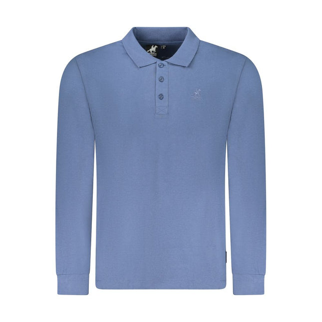 U.S. Grand Blue Cotton Men's Polo Shirt